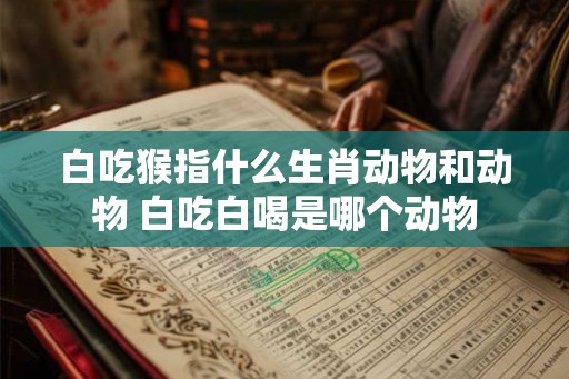 白吃猴指什么生肖动物和动物 白吃白喝是哪个动物 白吃猴指什么生肖动物和动物 白吃白喝是哪个动物
