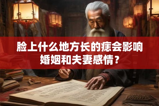 脸上什么地方长的痣会影响婚姻和夫妻感情？