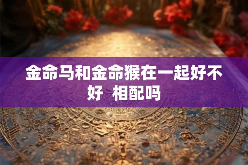 金命马和金命猴在一起好不好  相配吗