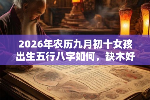 2026年农历九月初十女孩出生五行八字如何，缺木好名字推荐