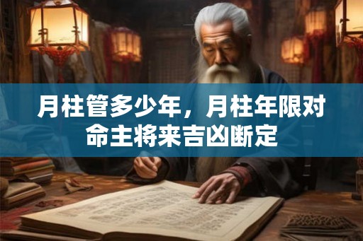 月柱管多少年,月柱年限对命主将来吉凶断定 月柱管多少年,月柱年限对命主将来吉凶断定