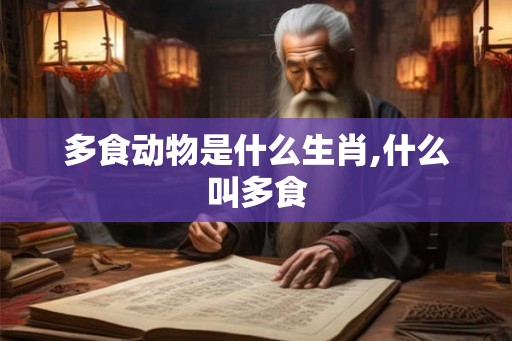 多食动物是什么生肖,什么叫多食