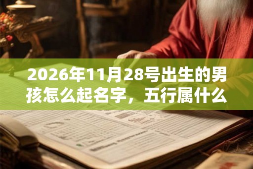 2026年11月28号出生的男孩怎么起名字，五行属什么