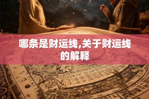 哪条是财运线,关于财运线的解释