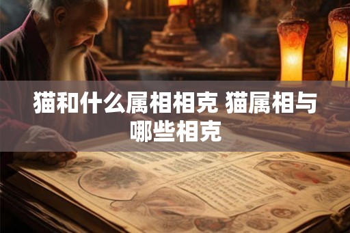 猫和什么属相相克 猫属相与哪些相克