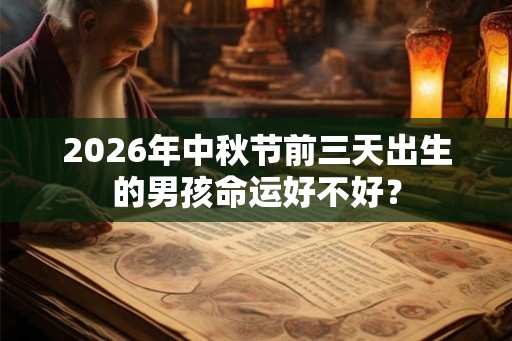 2026年中秋节前三天出生的男孩命运好不好? 2026年中秋节前三天出生的男孩命运好不好?