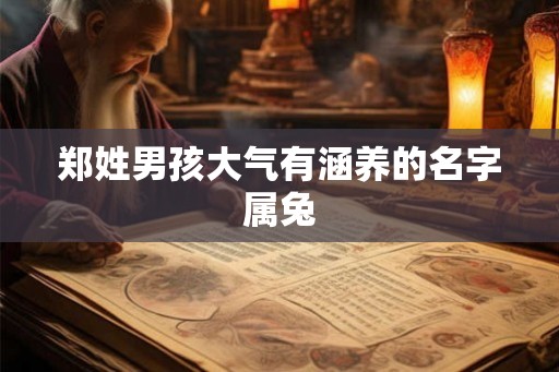 郑姓男孩大气有涵养的名字属兔