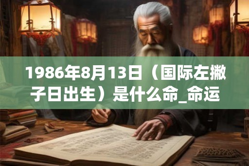 1986年8月13日（国际左撇子日出生）是什么命_命运如何