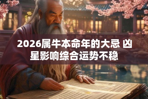 2026属牛本命年的大忌 凶星影响综合运势不稳 2026属牛本命年的大忌 凶星影响综合运势不稳