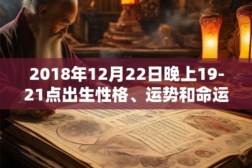 2018年12月22日晚上19-21点出生性格、运势和命运
