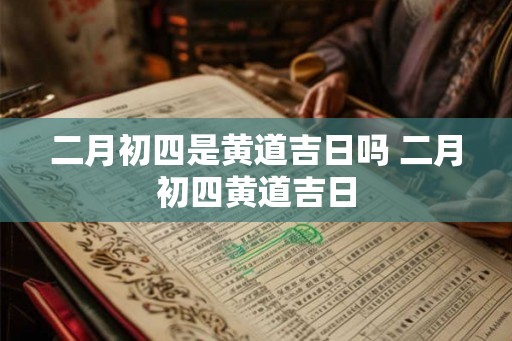 二月初四是黄道吉日吗 二月初四黄道吉日