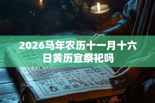 2026马年农历十一月十六日黄历宜祭祀吗 2026马年农历十一月十六日黄历宜祭祀吗