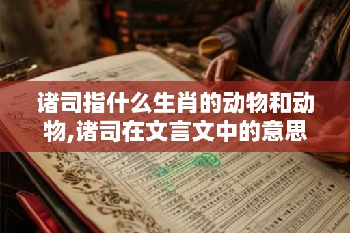 诸司指什么生肖的动物和动物,诸司在文言文中的意思