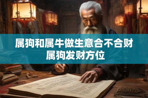 属狗和属牛做生意合不合财 属狗发财方位