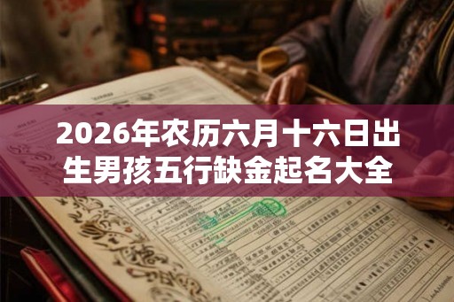 2026年农历六月十六日出生男孩五行缺金起名大全 2026年农历六月十六日出生男孩五行缺金起名大全