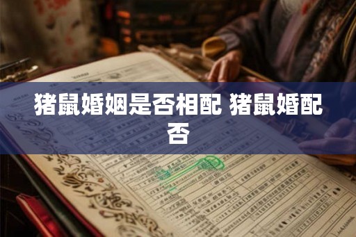 猪鼠婚姻是否相配 猪鼠婚配否