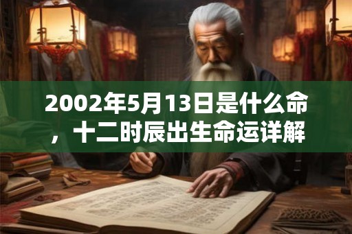 2002年5月13日是什么命,十二时辰出生命运详解 2002年5月13日是什么命,十二时辰出生命运详解