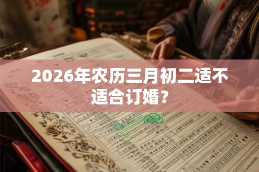 2026年农历三月初二适不适合订婚？