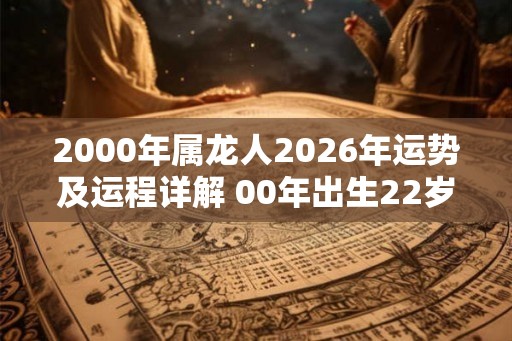2000年属龙人2026年运势及运程详解 00年出生22岁龙人在虎年每月运势