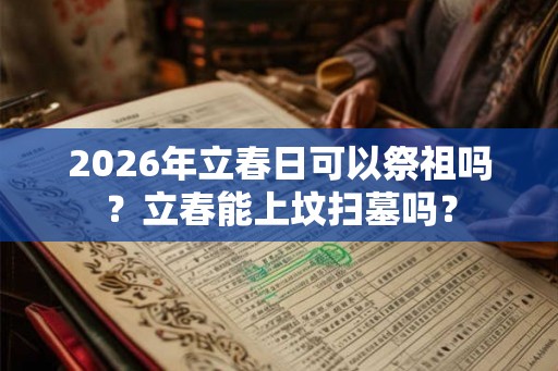 2026年立春日可以祭祖吗?立春能上坟扫墓吗? 2026年立春日可以祭祖吗?立春能上坟扫墓吗?
