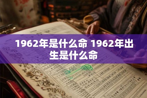 1962年是什么命 1962年出生是什么命