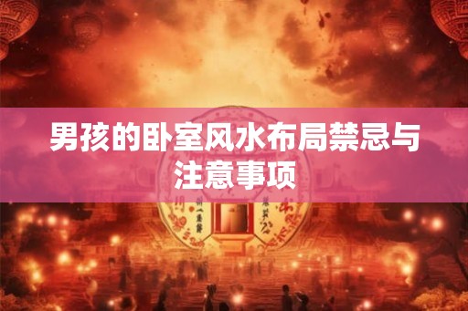 男孩的卧室风水布局禁忌与注意事项