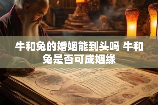 牛和兔的婚姻能到头吗 牛和兔是否可成姻缘