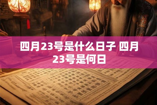 四月23号是什么日子 四月23号是何日 四月23号是什么日子 四月23号是何日