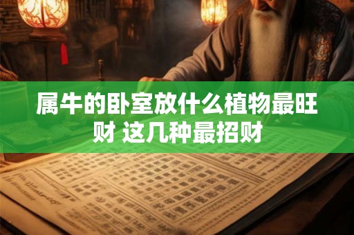 属牛的卧室放什么植物最旺财 这几种最招财