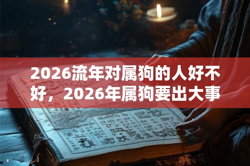 2026流年对属狗的人好不好，2026年属狗要出大事？