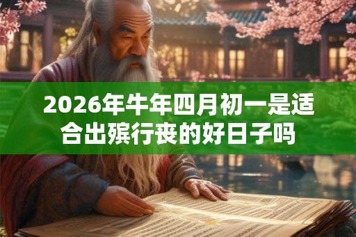 2026年牛年四月初一是适合出殡行丧的好日子吗 2026年牛年四月初一是适合出殡行丧的好日子吗