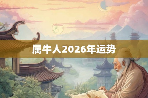 属牛人2026年运势