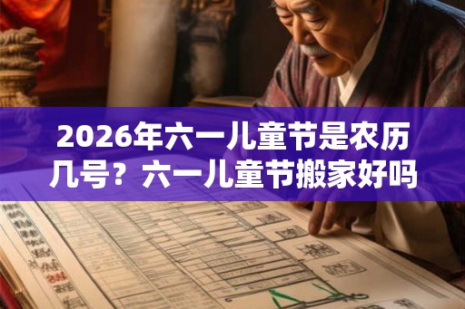 2026年六一儿童节是农历几号？六一儿童节搬家好吗？