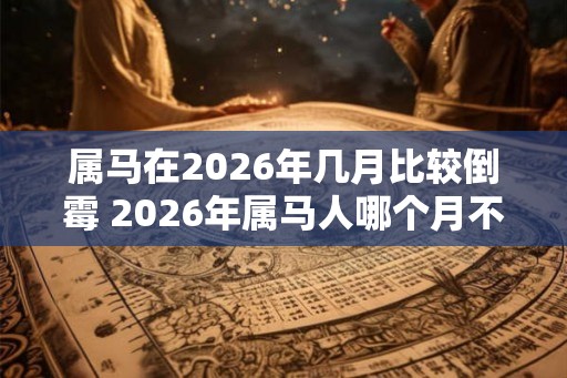属马在2026年几月比较倒霉 2026年属马人哪个月不吉利