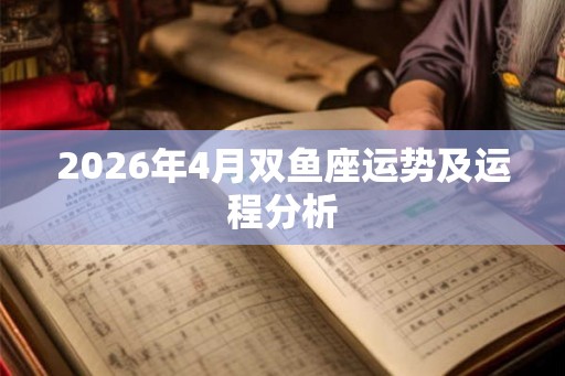 2026年4月双鱼座运势及运程分析 2026年4月双鱼座运势及运程分析