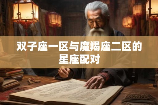 双子座一区与魔羯座二区的星座配对