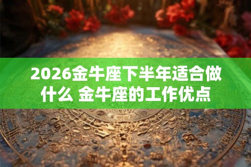 2026金牛座下半年适合做什么 金牛座的工作优点