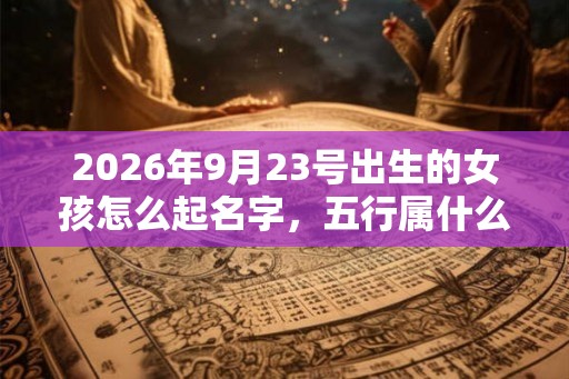 2026年9月23号出生的女孩怎么起名字，五行属什么