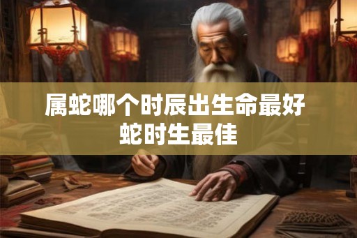 属蛇哪个时辰出生命最好 蛇时生最佳