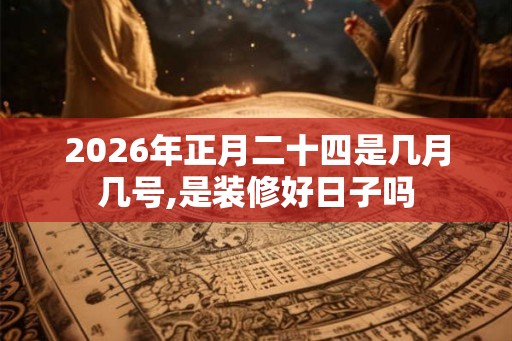 2026年正月二十四是几月几号,是装修好日子吗