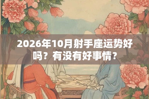 2026年10月射手座运势好吗？有没有好事情？