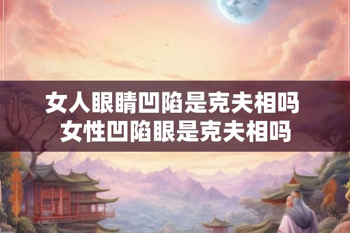 女人眼睛凹陷是克夫相吗 女性凹陷眼是克夫相吗