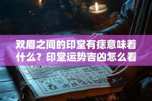 双眉之间的印堂有痣意味着什么?印堂运势吉凶怎么看? 双眉之间的印堂有痣意味着什么?印堂运势吉凶怎么看?