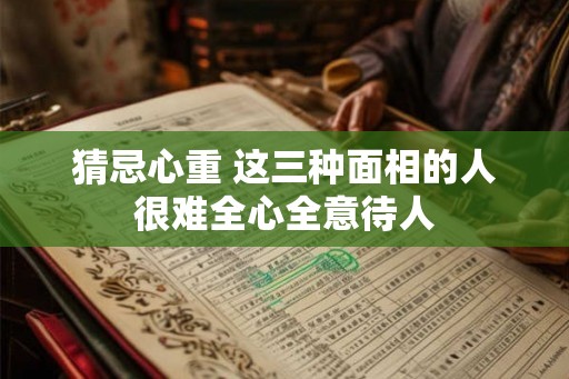 猜忌心重 这三种面相的人很难全心全意待人