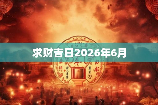 求财吉日2026年6月