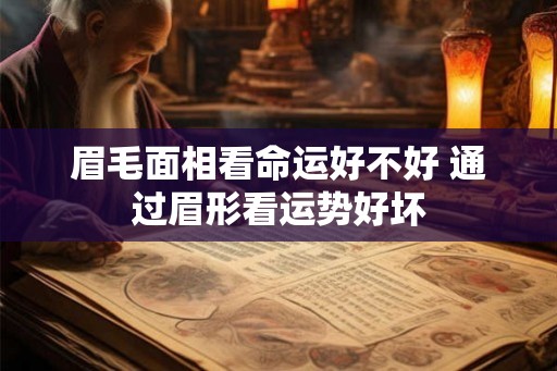 眉毛面相看命运好不好 通过眉形看运势好坏 眉毛面相看命运好不好 通过眉形看运势好坏