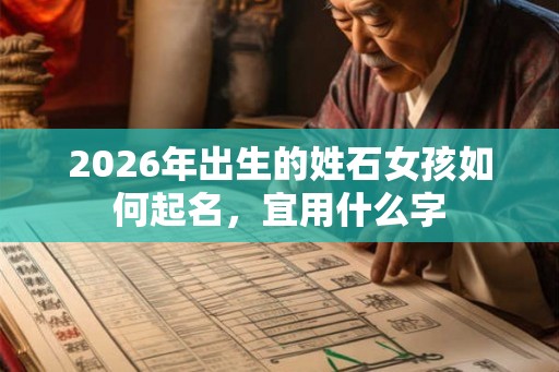 2026年出生的姓石女孩如何起名，宜用什么字