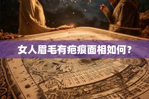 女人眉毛有疤痕面相如何？