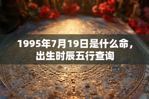 1995年7月19日是什么命，出生时辰五行查询