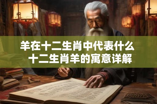 羊在十二生肖中代表什么  十二生肖羊的寓意详解